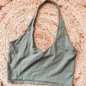 Express Halter Crop Top